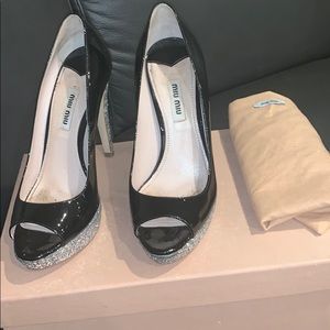 Miu Miu Calzature Donna glitter heels